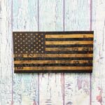 Whiskey barrel USA flag gift for best man and groomsmen