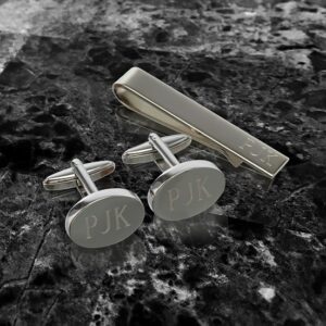 thumbnail image 2 of Mens Initial Cuff Links Cuff-Daddy Letter F Cufflinks - Monogram Initial Cuff Links With Gift Box For Men Alphabet Cufflinks For Groomsmen 2 of 9