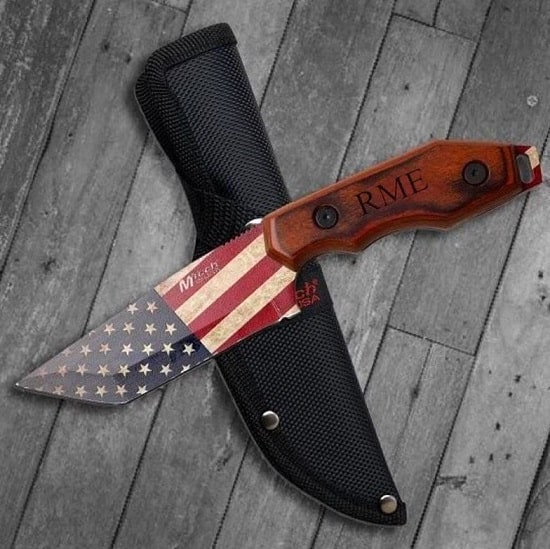 Patriot Blade American Flag Fixed Blade Knife