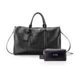 Maverick Black Vegan Leather Travel Set