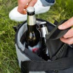 The leak resistant interior allows you to use real ice in this cooler.