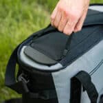 Easy pull handle for opening and closing the XL Party Cooler