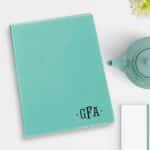 GIRL BOSS Personalized Leather Portfolio with Notepad