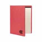 Pink Girl Boss Personalized Work Portfolio with Circle Monogram Customization