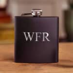 ZERO DARK THIRSTY Personalized Black Matte Flask