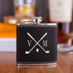 Black Golf Flask
