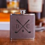 Grey Golf Flask