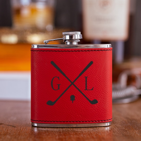 Red Golf Flask