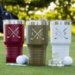 Golf tumbler gift set for groomsmen