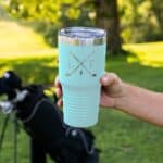 Teal Golf Tumbler for Women