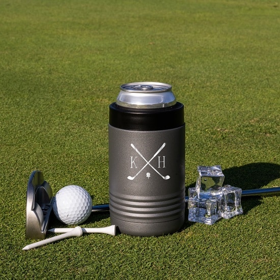 Grey can cozy for golfers