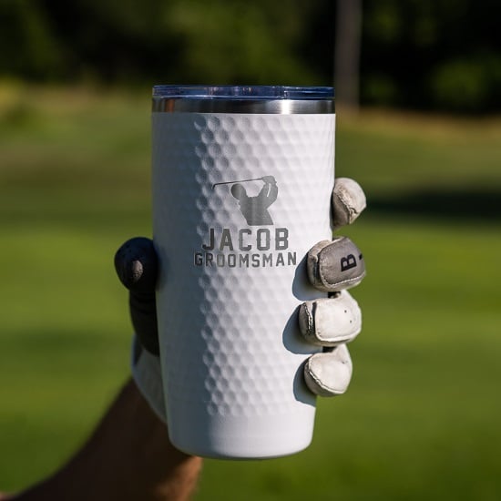 Engraved golf ball cup for groomsmen gifts