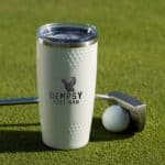 Matching set of groomsmen golf cups