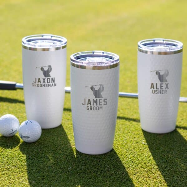 Wedding golf favor for best man and groomsmen
