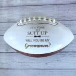 SUIT UP SQUAD Personalized Groomsmen Proposal Footballs