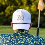 White golf hat