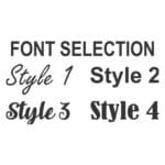 Personalized soccer ball font options