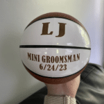 personalized basketball for mini groomsman