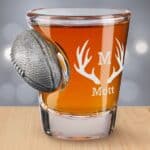 Football Shot Glass - Antler