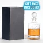 Gift box for golf ball decanter