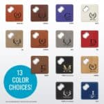The bottle opener coaster is available in 13 colors with custom engraving options for groomsmen gifts