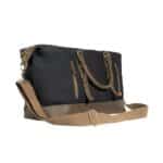 Back side of The Langston bag featuring a bonus storage pocket