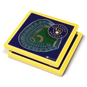 2PC. MLB StadiumView 3D Coasters