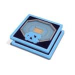 2pc. NCAA College Basketball StadiumView 3D Coasters