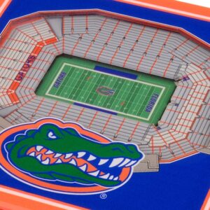 Close-up of college football StadiumView coaster