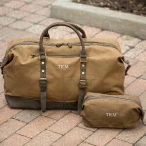 Langston Men's Travel Bag Set in Brown