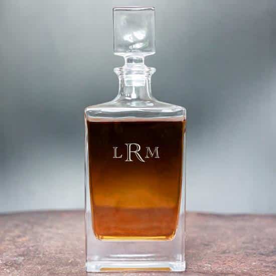 Rectangle Decanter MONOGRAM