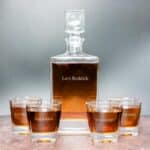 Rectangle Decanter Set - 1 LINE TEXT