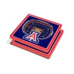 Arizona Wildcats NCAA StadiumView 3D Coaster Set