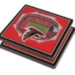 NFL Coasters with Atlanta Falcons Stadium