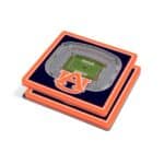 Auburn Tigers StadiumView 3D Coasters