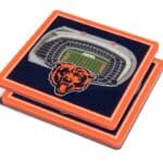 NFL Coasters with Chicago Bears Stadium