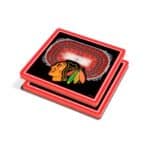 Chicago Blackhawks NHL 3D StadiumView Coasters