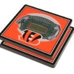 NFL Coasters with Cincinnati Bengals Stadium