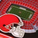 Cleveland Browns NFL StadiumView Coaster Swatch