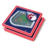 Cleveland Guardians 2pc. StadiumView 3D Coasters