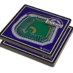 Colorado Rockies 2pc. StadiumView 3D Coasters