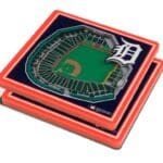 Detroit Tigers 2pc. StadiumView 3D Coasters