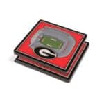Georgia Bulldogs StadiumView 3D Coasters
