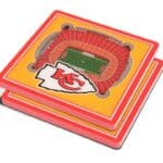 NFL Coasters with Kansas City Chiefs Stadium