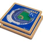 Kansas City Royals 2pc. StadiumView 3D Coasters