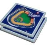 Los Angeles Dodgers 2pc. StadiumView 3D Coasters