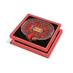 Louisville Cardinals NCAA StadiumView 3D Coaster Set