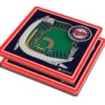 Minnesota Twins 2pc. StadiumView 3D Coasters