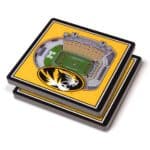 Mizzou Tigers StadiumView 3D Coasters