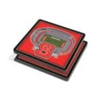 NC State Wolfpack StadiumView 3D Coasters